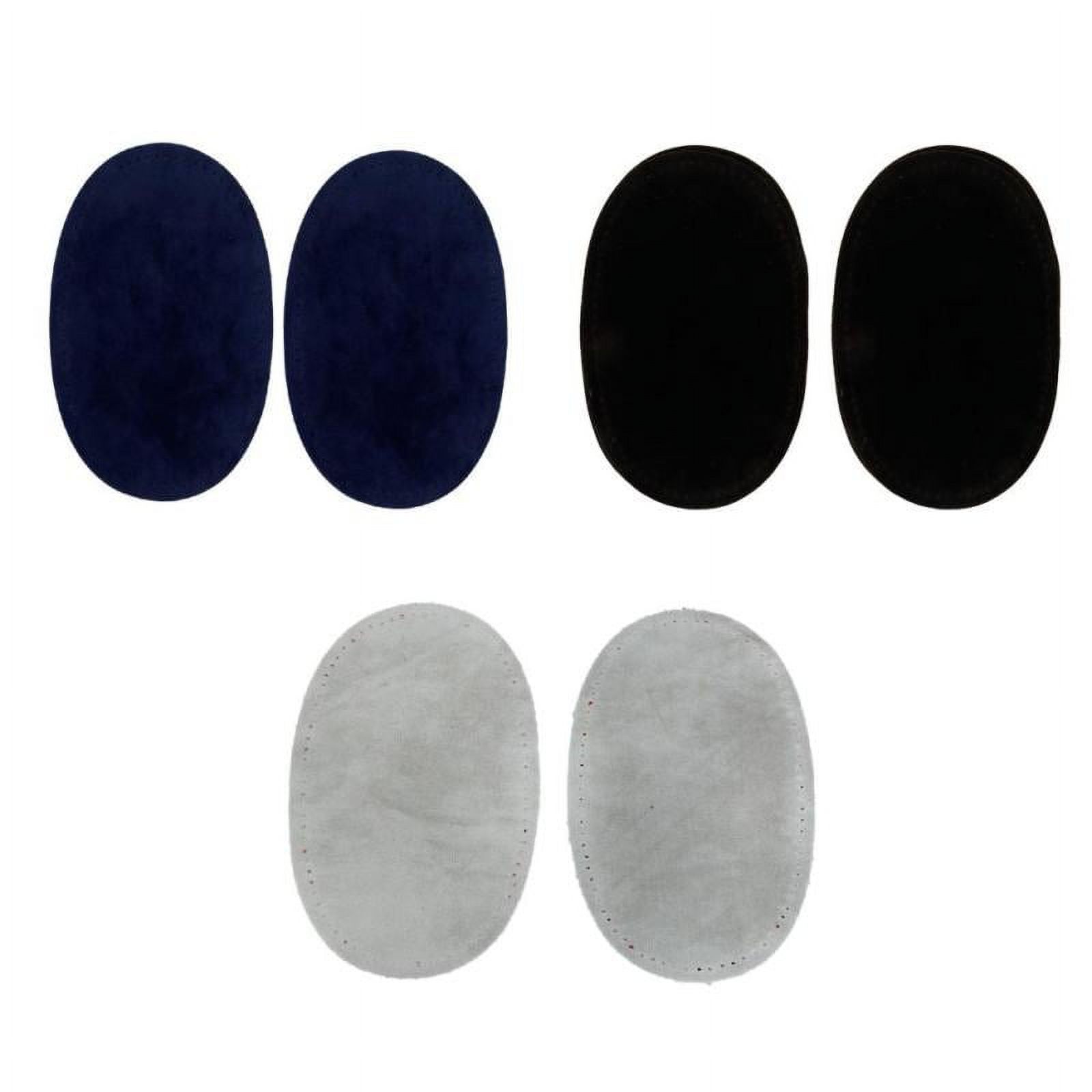 3 Pairs Suede Fabric Sewon Elbow Knee Patches Sewing Appliques