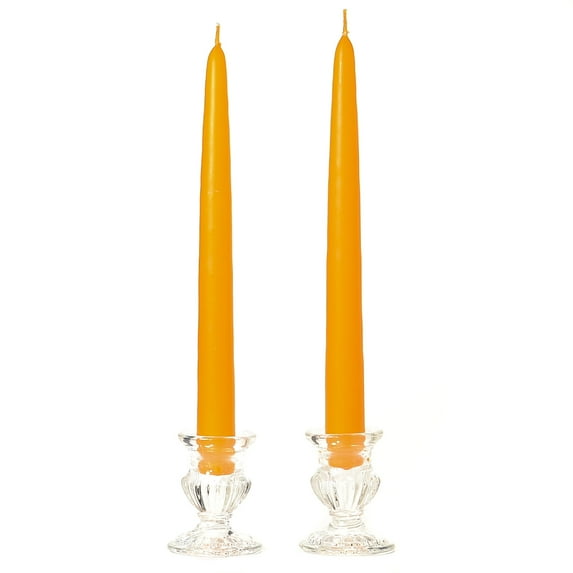 3 Pairs Taper Candles Unscented 15 Inch Mango Tapers .88 in. diameter x 15 in. tall
