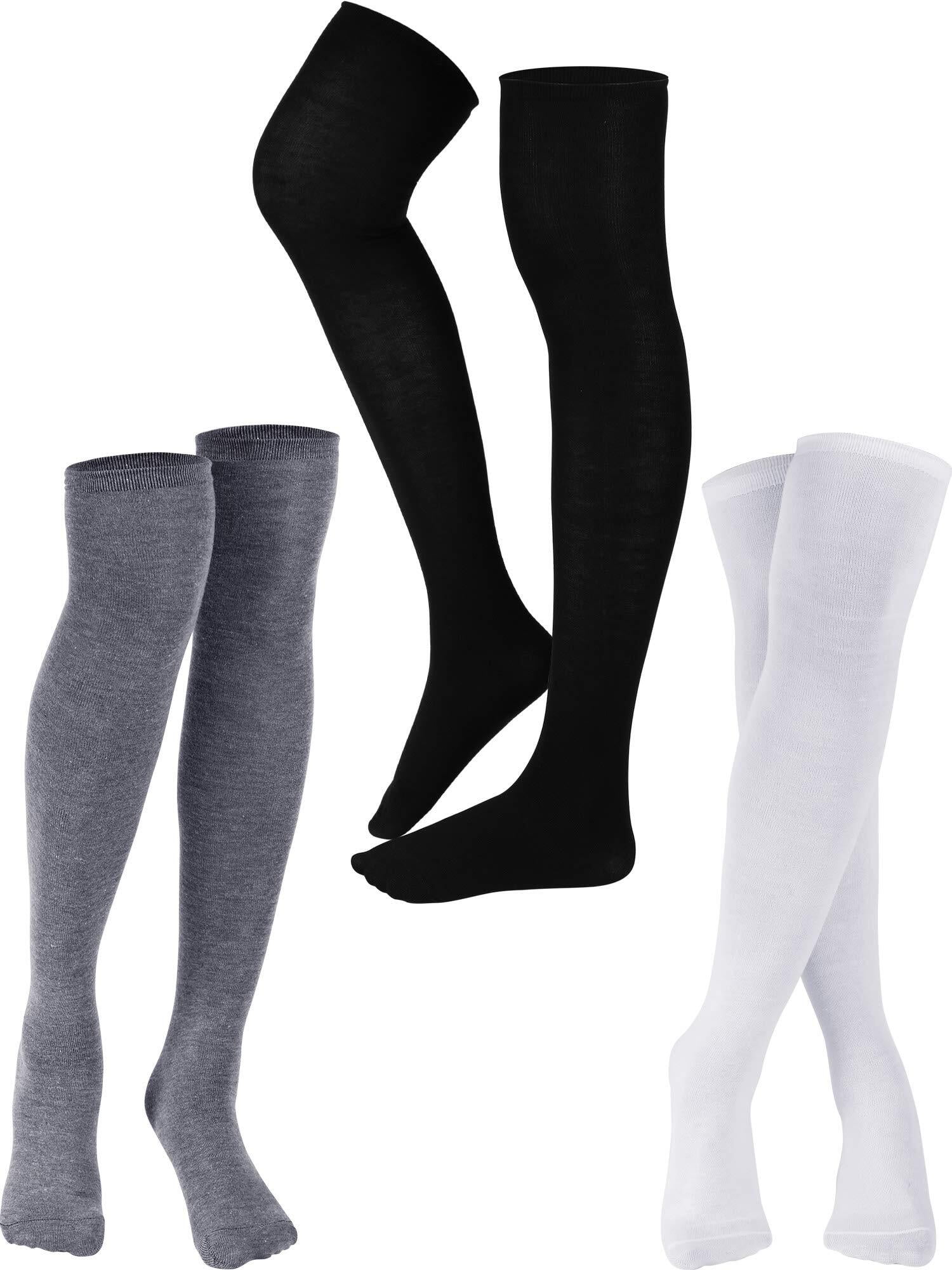 3 Pairs Thigh High Compression Socks for Women and Men Circulation 20