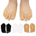 thumbnail image 1 of 3 Pairs Toe Separate Socks Invisible Women Socks Breathable Toe Socks Woman Socks for Daily Life, 1 of 7