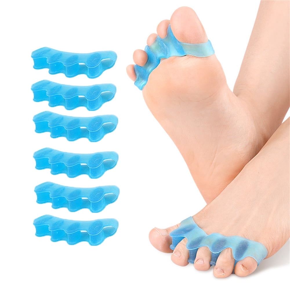 Toe Raiser 3 Pairs Gel Toe Separators – Soft Silicone Toe Spacers for Comfortable ...