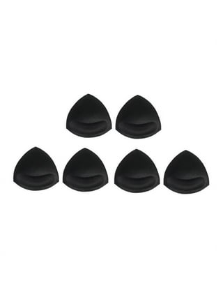 3 Pairs Bra Pads Inserts Bra Cups Inserts Removable Breast Enhancers  Inserts for Women Bikini Swimsuit Sport Tops，Black