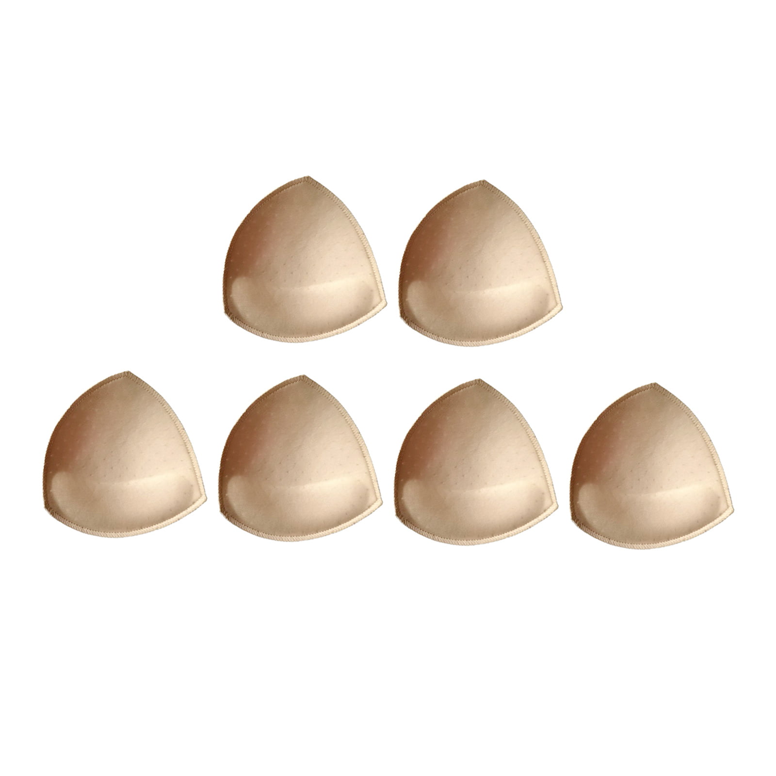 3 Pairs Triangle Bra Inserts Pads Removable Bra Cups Inserts Replacement  White 