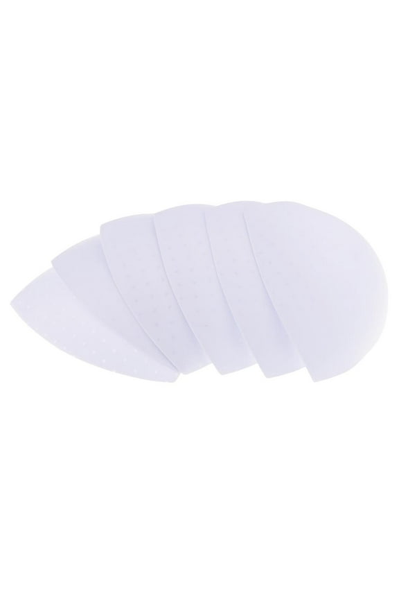 3 Pairs Triangle Bra Pad Inserts Foam Push Up Padding for Removable - White, 15cm