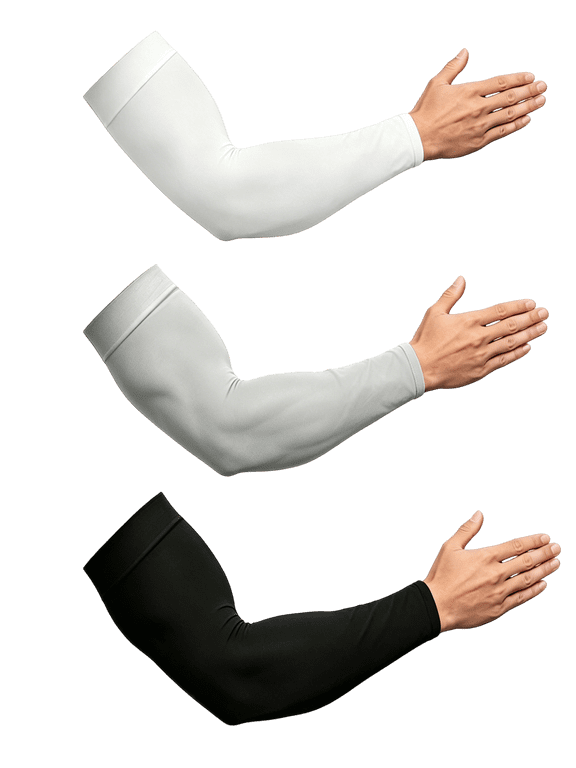 3 Pairs UV Sun Protection Arm Sleeves for Men & Women UPF 50 Cooling Sports Sleeve Tattoo Cover Up Outdoor Sun Sleeve for Basketball Football Golf