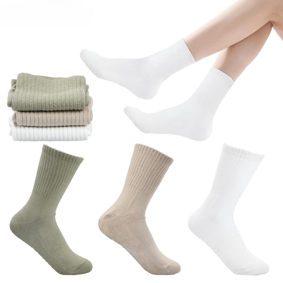 3 Pairs Ultra Grip Yoga Socks for Women - Anti-Slip, Breathable Workout Socks for Pilates, Barre, Barefoot Exercises & Maternity Care