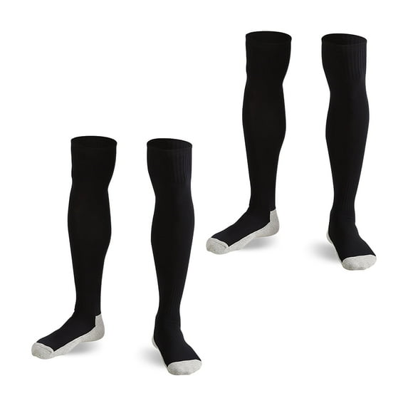 TELOLY 3 Pairs Ultra Long Non-Slip Soccer Socks,Colorful for Men & Women–Baseball,Softball,Football