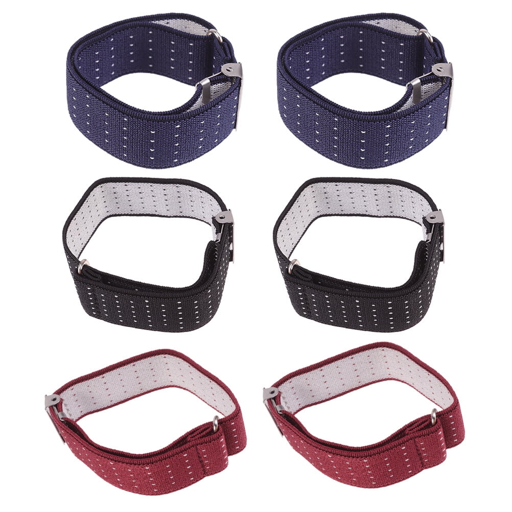 Unomor 2 Pairs shirt lock belt shirt sleeve holders garters ladies