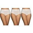 thumbnail image 1 of 3 Pairs Vanity Fair Women's Beyond Comfort Brief Modal 13251, Size 7, White, 1 of 9