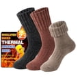thumbnail image 1 of 3 Pairs Warm Thermal Socks for Women & Men Winter Ski Thick Boot Insulated Socks for Cold Weather, 1 of 5