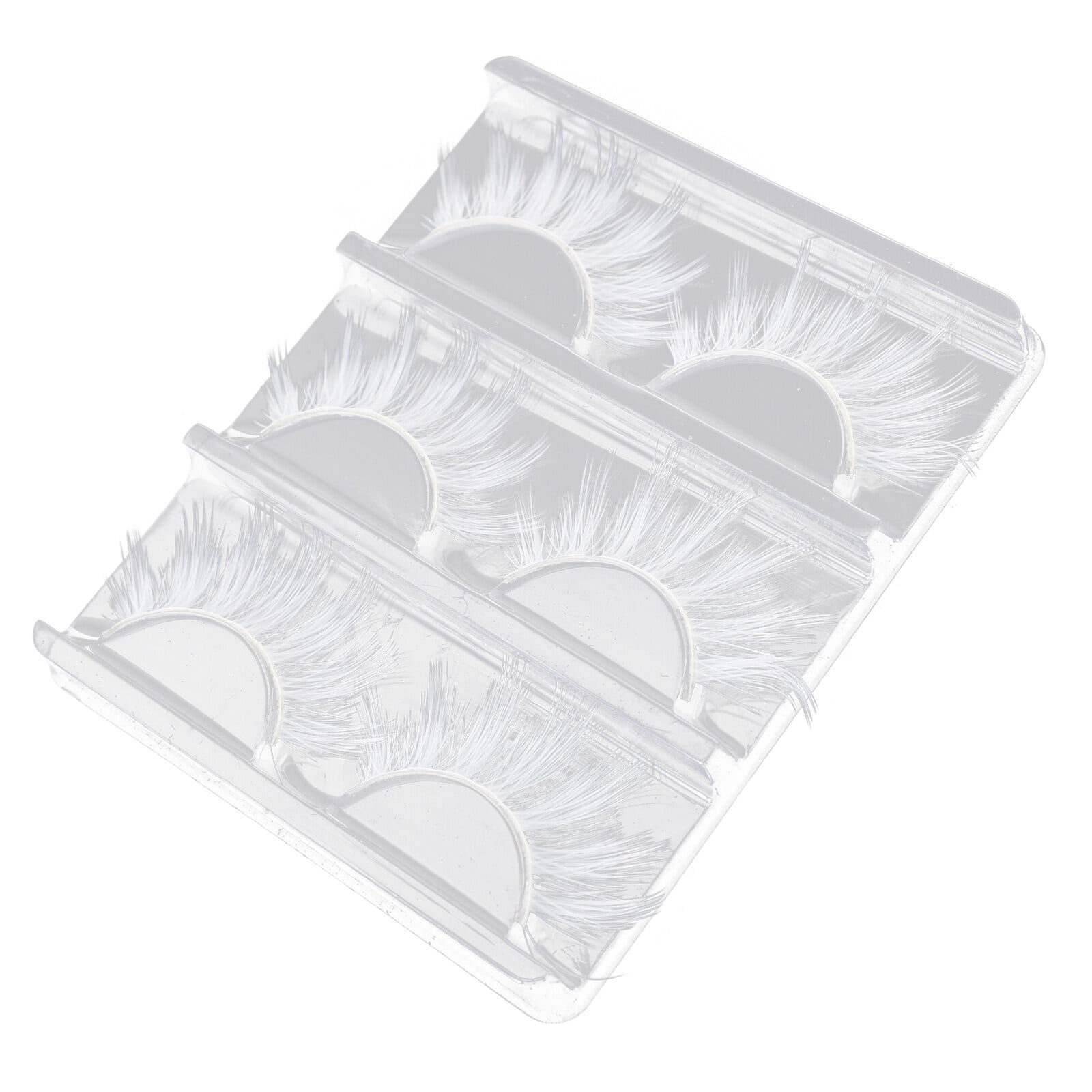 3 Pairs White Eyelashes Swig Halloween Halloween Colored Contact Lenses