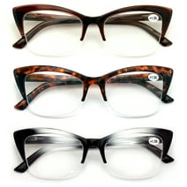 3 Pack Oversize Big Frame Reading Glasses Style Comfortable Stylish ...