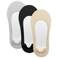 thumbnail image 1 of 3 Pairs Women Low Cut Socks Hidden Socks Invisible Socks for Girl, 1 of 6