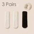 thumbnail image 1 of 3 Pairs Women Men Slipper Socks Coral Plush Couples Winter Solid Color Thickened Moonlight Chrismas Mid Tube Socks No Hair Loss (Multicolor1,One Size), 1 of 7
