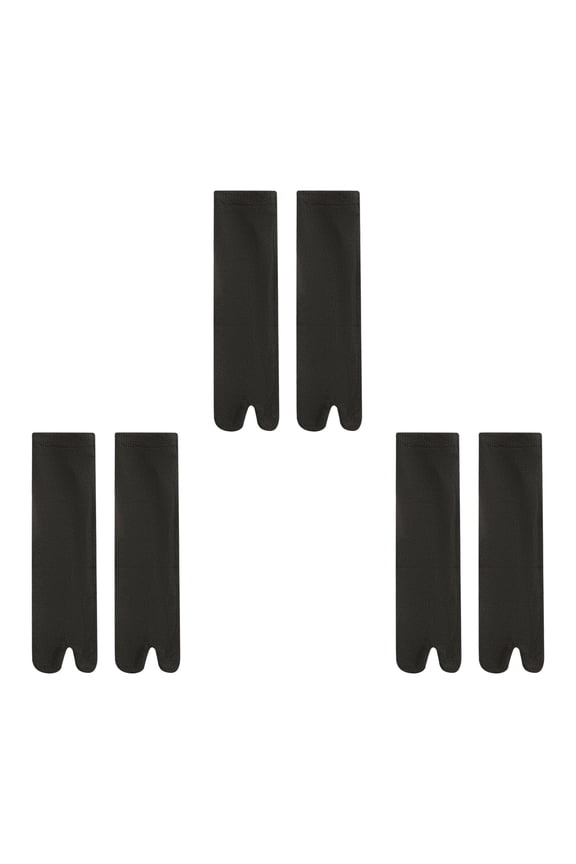 3 Pairs Women Split Toe Socks Breathable Color Toe Separator Middle Tube Socks For Thong Sandals