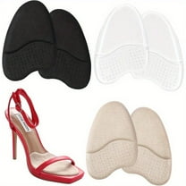 3 Pairs Women's Foot Support Pads, Anti Slip Foot Pads for Open Toed Shoes, Women's Front Foot Pads, Foot Ball Pads, Insole High-heeled Pad Inserts for Women