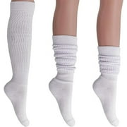 3 Pairs Women's Heavy Slouch Socks Shoe Size 5-10 (Black) from AWS/American Made