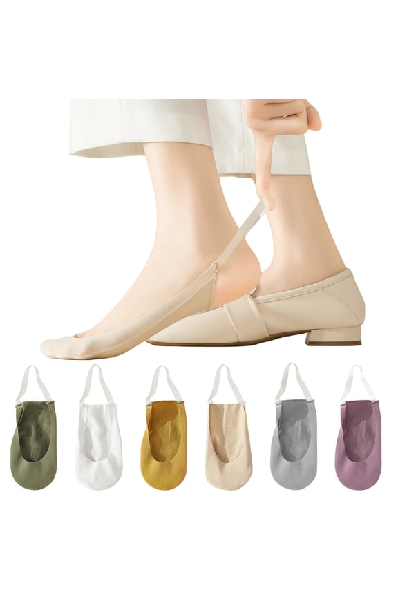 No Show Socks Women's, Ultra Low Cut Invisible Half Socks, Soft Non-Slip Comfort for Daily Wear, Size 6-10, 6-Pack