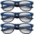 thumbnail image 1 of 3 Pairs Women's Reading Glasses Oversized Frame Fashion Reading Glasses-Dark Blue +3.50, 1 of 2