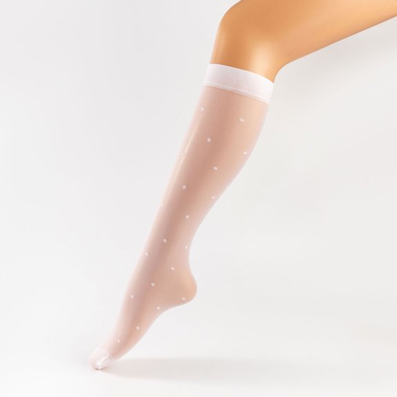 3 Pairs Women's Sheer Knee High Stockings, Stretchy Breathable Knee High Socks, Elegant Design, Reinforced Toe, Retro Vintage Style for Summer, Party, Various Occasions