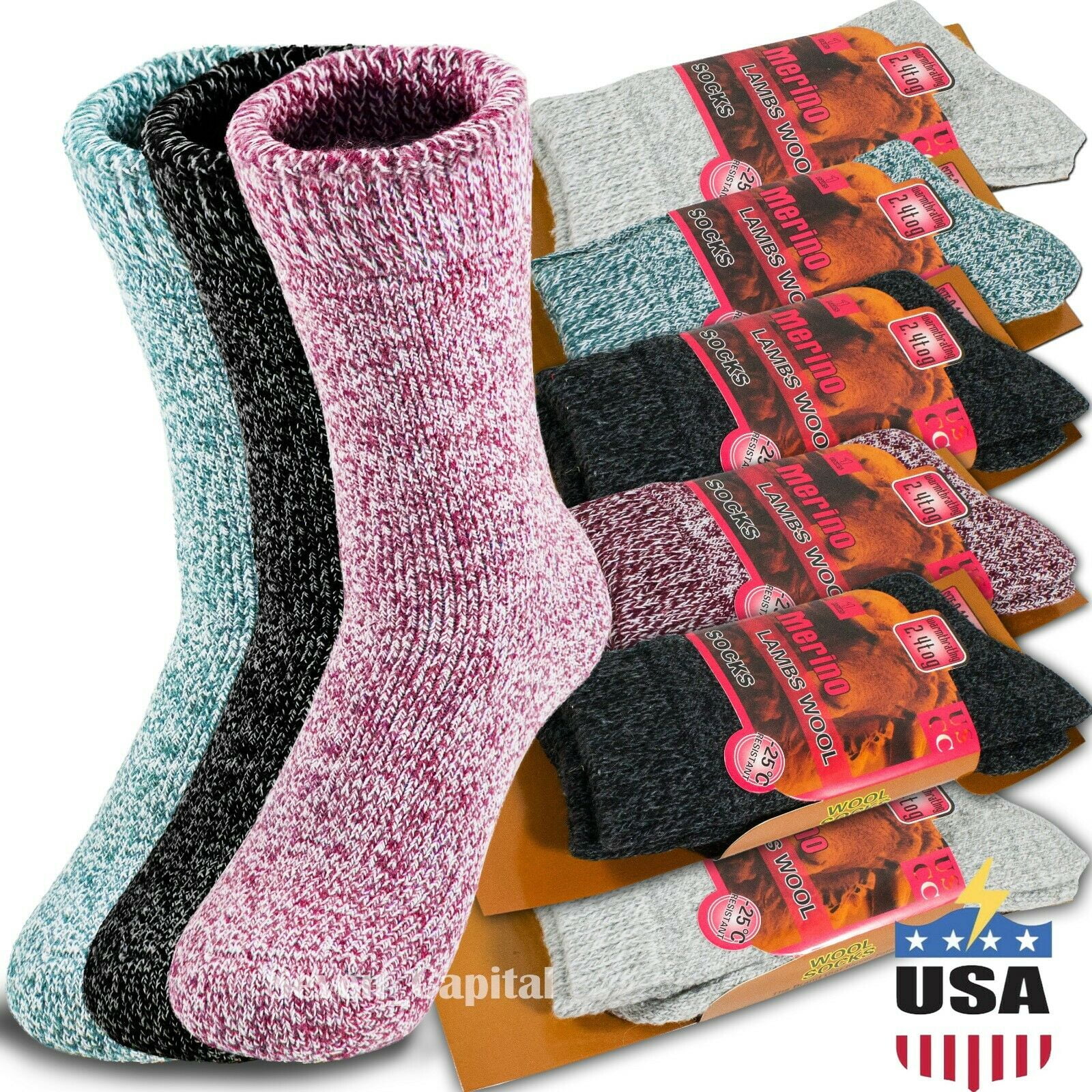 IBerryNY Women Lamb Wool Socks, Thermal Thick Winter Hiking Boot Crew 6 Pack Dc74156f 4721 493b A82d Ee8aa577f0c9.c384a7fdc26a8dd6eadfc94eaab4c9ba - View #12