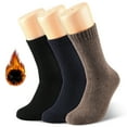 thumbnail image 1 of 3 Pairs Women's Wool Merino Winter Thermal Boots Thick Insulated Heated Socks For Cold Weather Outdoor Activities, 1 of 6