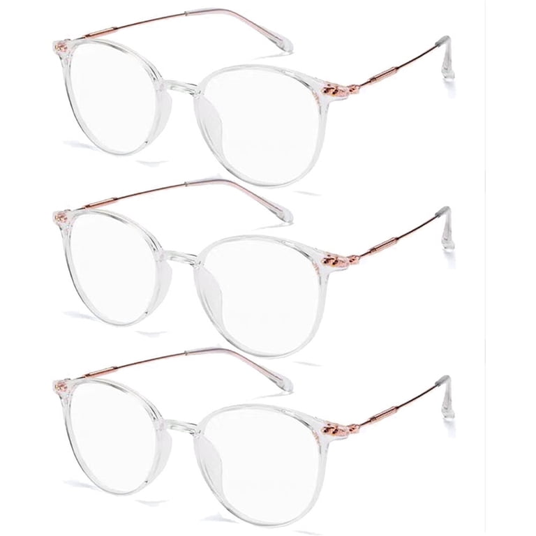 3 Pairs Womens Fashion Blue Light Blocking Round Reading  display picture 3