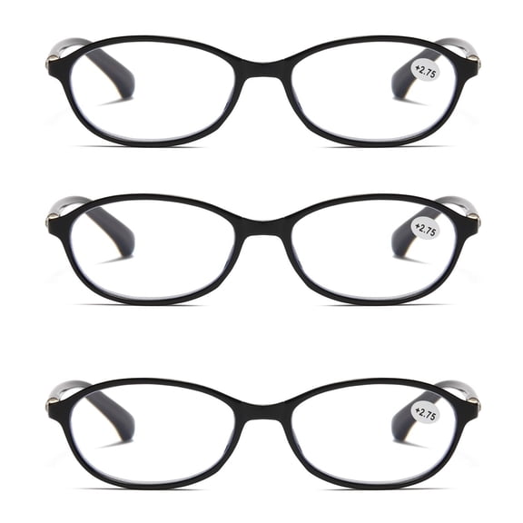 3 Pairs Womens Ladies Blue Light Blocking Reading Glasses Computer Gaming Readers +1.25