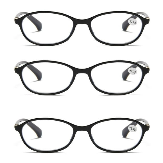 3 Pairs Womens Ladies Blue Light Blocking Reading Glasses Computer Gaming Readers +1.50