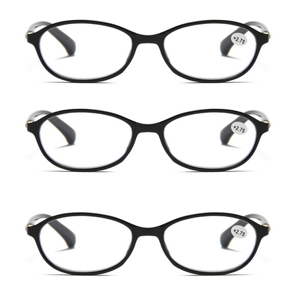 3 Pairs Womens Ladies Blue Light Blocking Reading Glasses Computer Gaming Readers +2.50