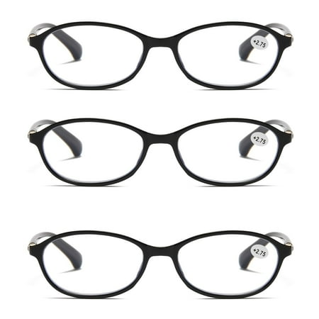 3 Pairs Womens Ladies Blue Light Blocking Reading Glasses Computer Gaming Readers +3.00