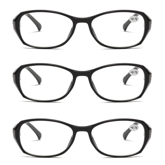 3 Pairs Ladies Blue Light Blocking Reading Glasses Readers for Reading Paper work