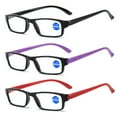 thumbnail image 1 of 3 Pairs Womens Mens Rectangular Reading Glasses Fashion Computer Readers, 1 of 2