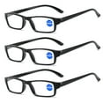 thumbnail image 1 of 3 Pairs Womens Mens Rectangular Reading Glasses Fashion Computer Readers, 1 of 2