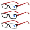 thumbnail image 1 of 3 Pairs Womens Mens Rectangular Reading Glasses Fashion Computer Readers, 1 of 2