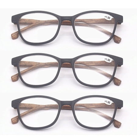 3 Pairs Womens Mens Retro Reading Glasses Spring Hinge Readers