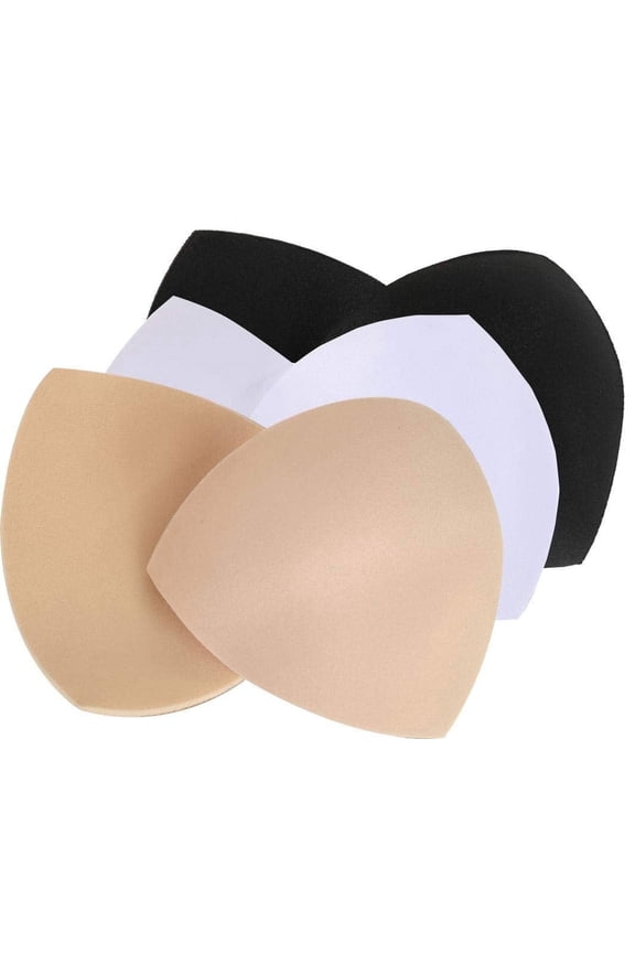 3 Pairs Bra Pads Inserts, Bra Cups Inserts, Bikini Swimsuit Sport Tops,Removable Breast Enhancers Inserts for Women