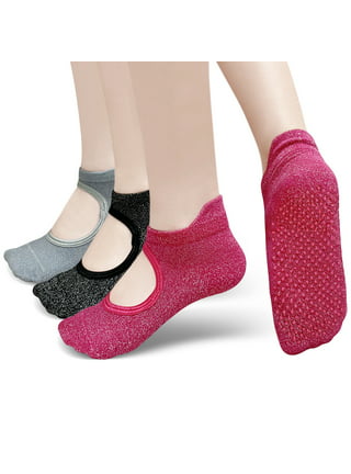 NEWCHAO 4 Pairs Non Slip Skid Socks Anti Slip Sock for women and men, Grip  Socks for Yoga Home Barre Pilates Hospital Workout - Buy Online at Best  Price in UAE - Qonooz