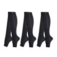 thumbnail image 1 of 3 Pairs Zipper Copper Compression Socks for Women & Men Circulation 15-20 mmhg - Better Blood Flow, Swelling, Best Support for Medical, Running, Nursing, 1 of 7