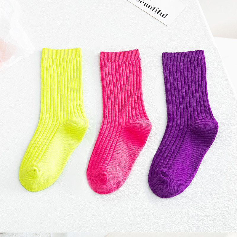 3 Pairs/lot 1 to 10 Years Autumn Winter Socks For Boys Neo Colors Socks ...