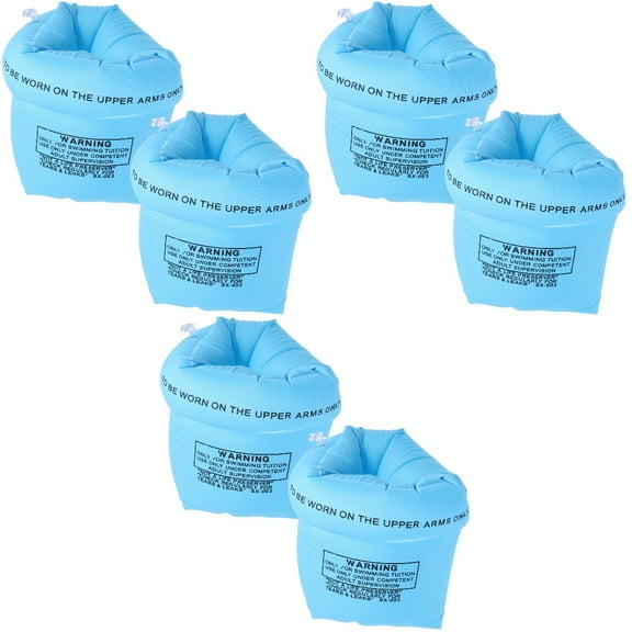 3 Pairs of Adult Arm Floaties Inflatable Swim Arm Sleeve Floating Arm Ring Swim Beginner Supplies