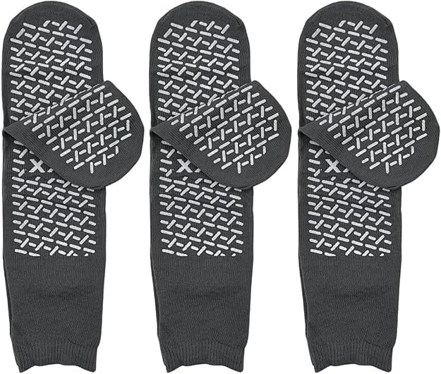 Halyard Socks XX-Large Non-Skid Safety Socks (2XL - Grey With Double Tread Grippers) Xxxl Socks Halyard Socks XX-Large Non-Skid Safety Socks (2XL - Grey With Double Tread Grippers) Xxxl Socks