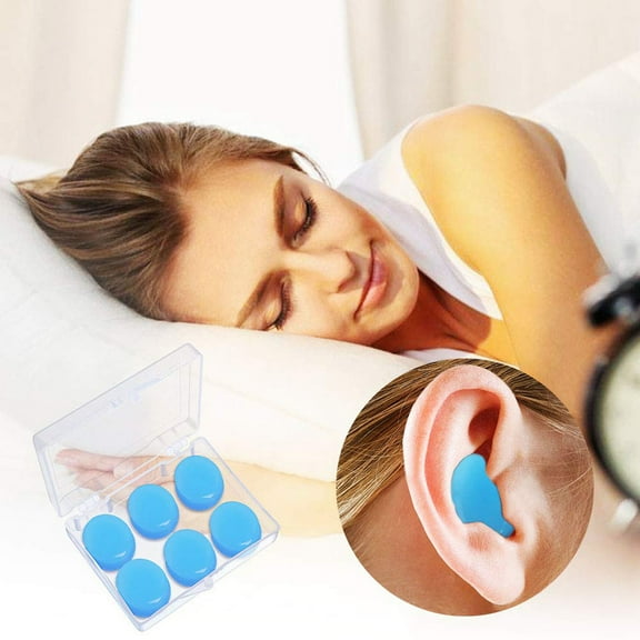 3 Pairs of Earplugs Deformable Soft Silicone Ear Plugs Putty Ear Plugs for Sleeping Swimming Bathing Bathroom Products
