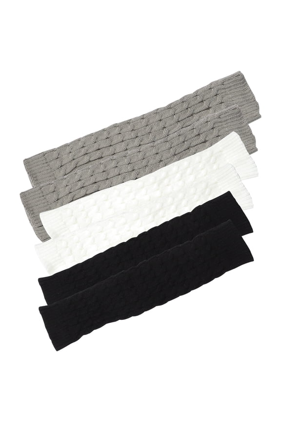 3 Pairs of Keep Warm Sock Cover Thickened Women Trendy Leg Cover Clothing Accessory Knitted Sock