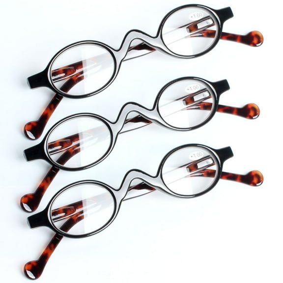 3 Pairs of Men Women Small Oval Vintage Reading Glasses 1.50 Tortoiseshell Classic Spring Hinge Readers +1.50 Strength for Small Face