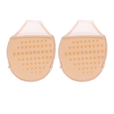 3 Pairs of Open-toed Ultra-soft Forefoot Cushions Invisible Sponge Foot Pad High-heeled Shoes Protectors (Khaki)