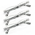 thumbnail image 1 of 3 Pairs of Rectangular Reading Glasses 1.50 Half Rimless Clear Frame Zebra Print Spring Hinge Readers +1.50 strength, 1 of 6