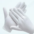 3 Pairs of White Cotton Gloves for Dry Hands Eczema SPA Moisturizing