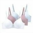 thumbnail image 1 of 3 Pakc Women's Smoothing T-Shirt Bra Seamless Lift, Underwire Push Up Bra Basic Light Padding Everyday Bra, 1 of 3