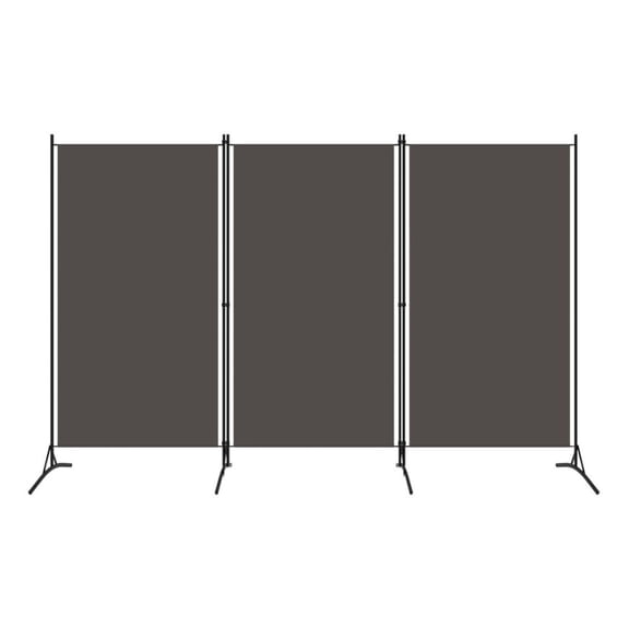 3-Panel Anthracite 102.4"x70.9" Fabric